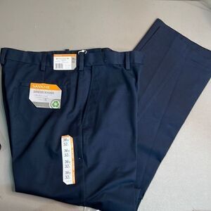 Savane Blue Dress khaki pants flex waist NWT 36/32